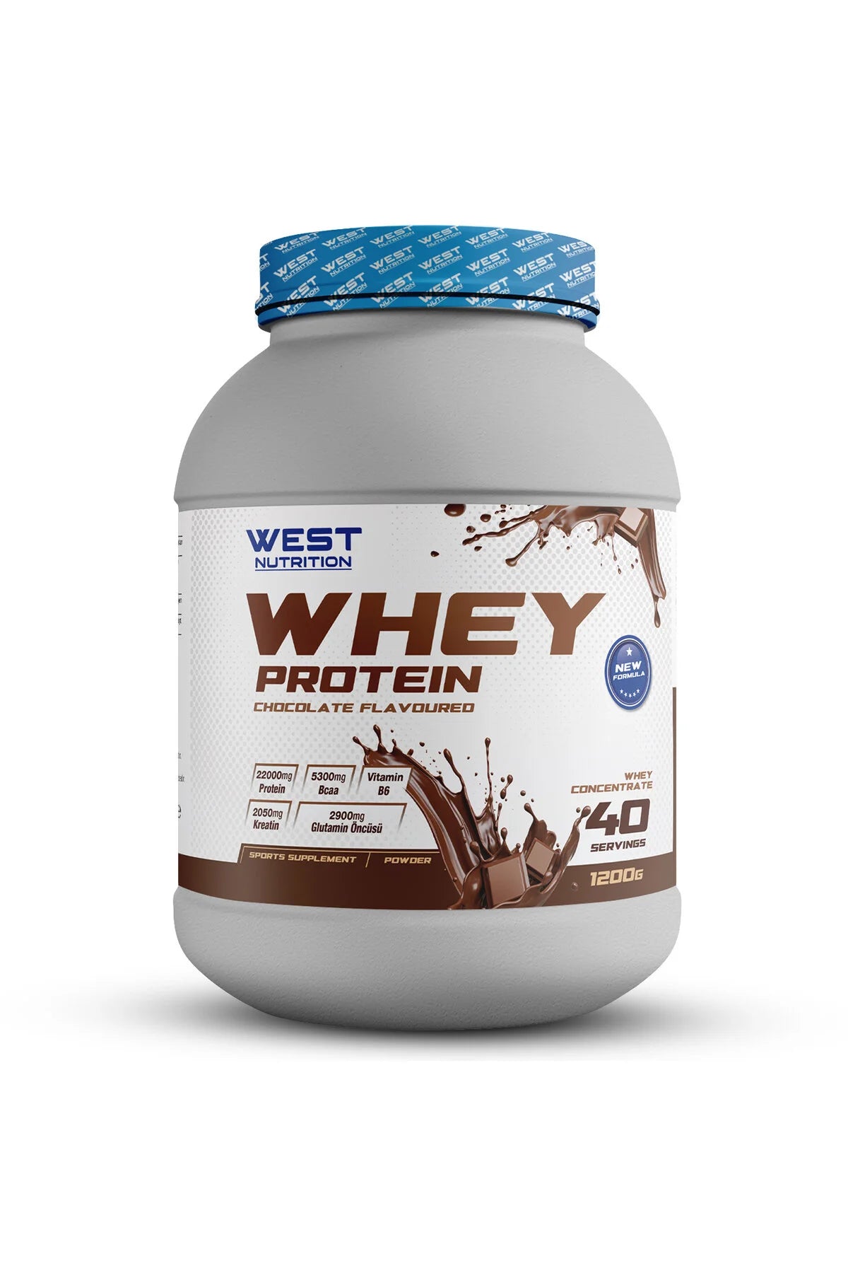 West Whey Protein Tozu 1200g - Çikolata Aromalı Ürün ana görseli