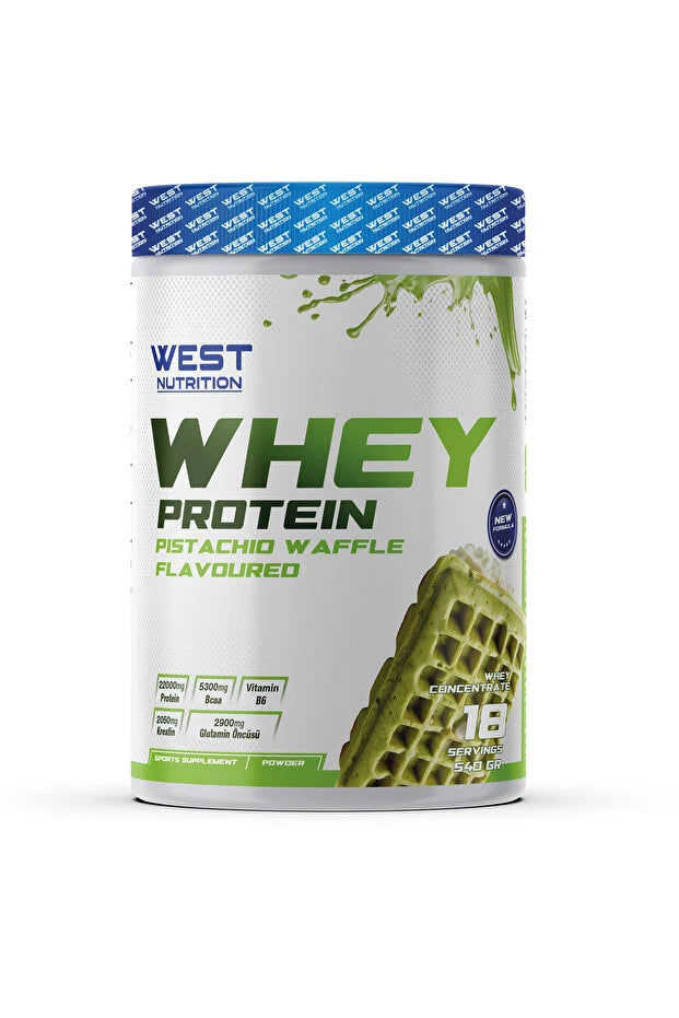 West Whey Protein Tozu 540g 18 Servis - Antep Fıstıklı Waffle Aromalı Ürün ana görseli