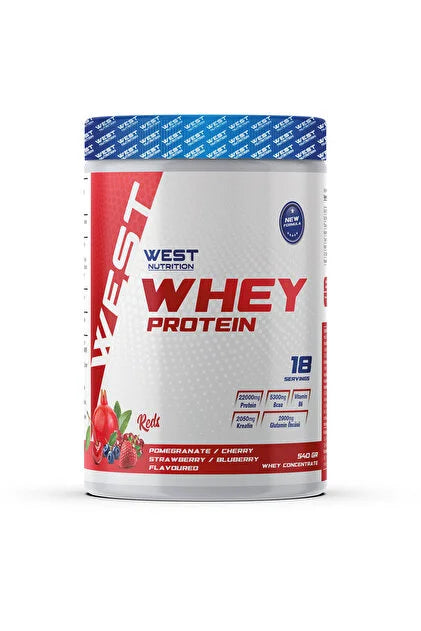 West Whey Protein Tozu 540g 18 Servis - Kırmızı Meyve Aromalı Ürün ana görseli
