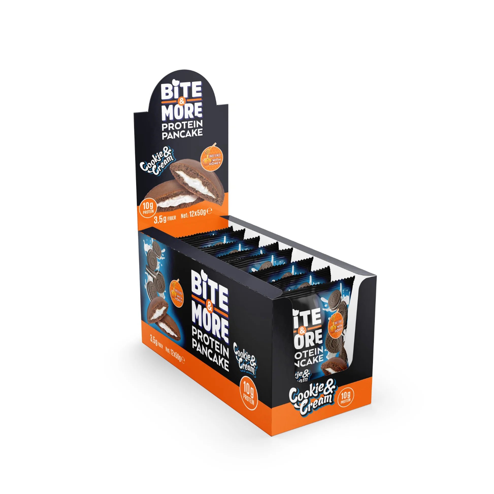 Bite & More Protein Pancake 50g Kurabiye Kremalı Pankek (12li Kutu) Ürün ana görseli