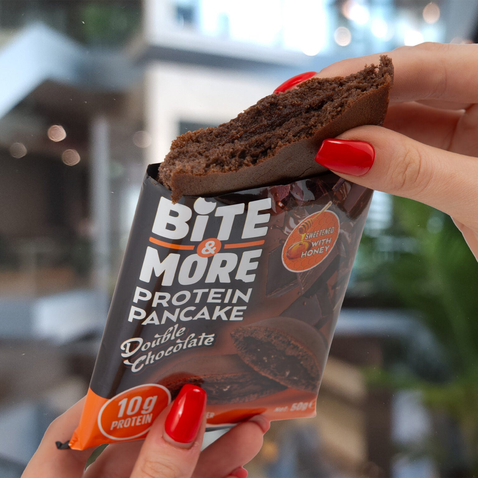Bite & More Proteinli Pancake 50g Duble Çikolatalı Pankek (Tekli) Ürün ikincil görseli