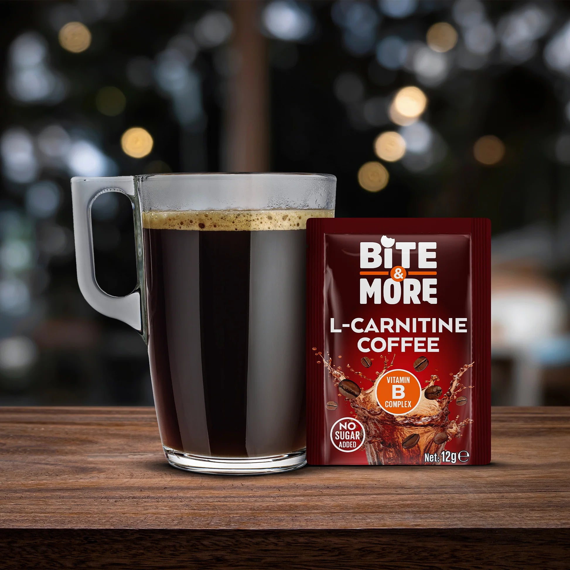Bite & More L-Carnitine Coffee 12g Karnitinli Hazır Kahve (Tekli) Ürün ikincil görseli
