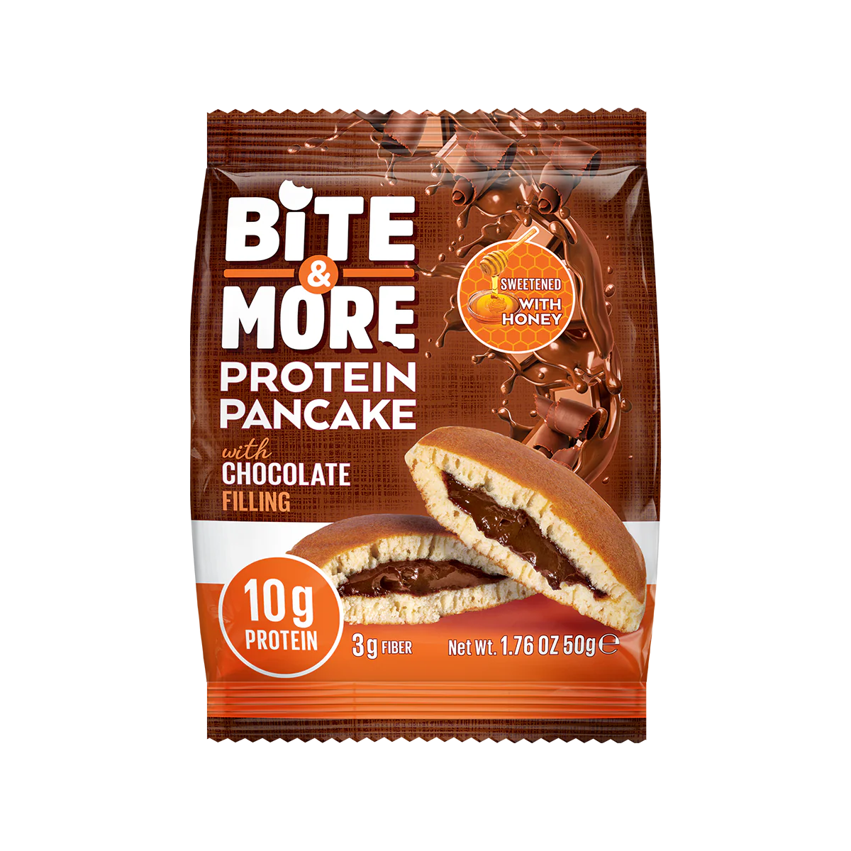 Bite & More Protein Pancake 50g Çikolata Kremalı Pankek (12li Kutu) Ürün ikincil görseli