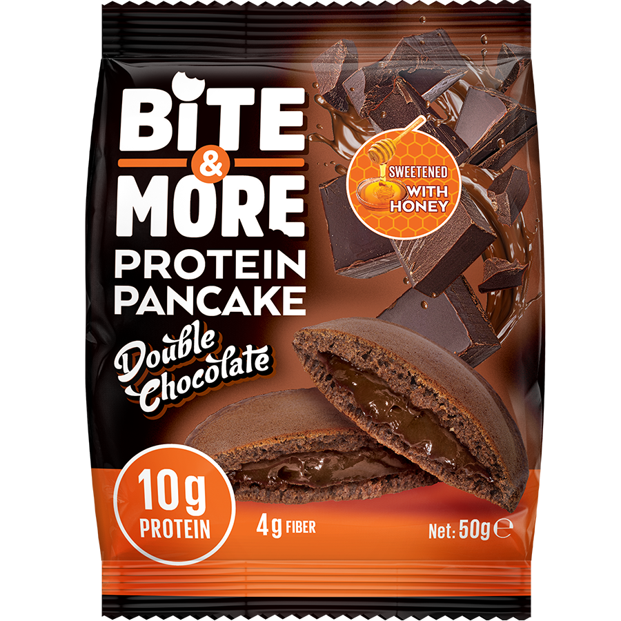 Bite & More Proteinli Pancake 50g Duble Çikolatalı Pankek (Tekli) Ürün ana görseli