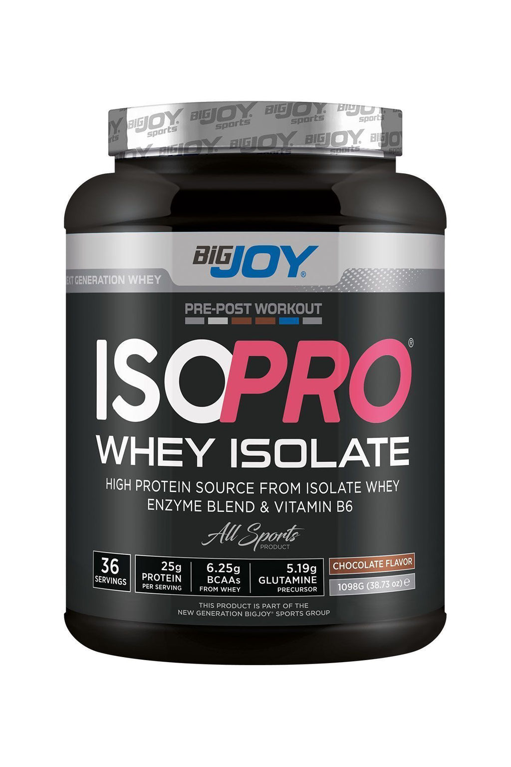 BigJoy ISOPRO Whey Isolate 1098g Çikolata Aromalı İzole Protein Tozu