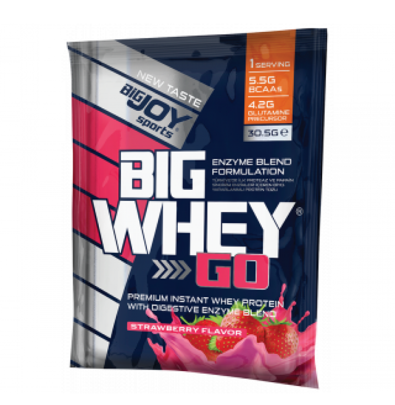 Bigjoy Big Whey Go Protein – Çilek Aromalı Tekli Protein Tozu Ürün ana görseli