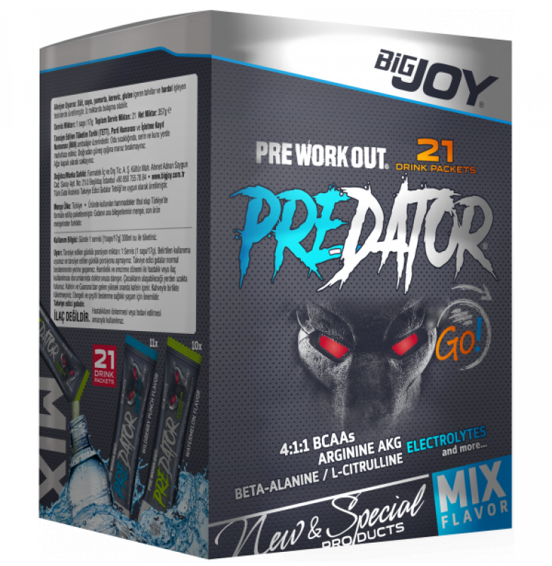 Bigjoy Predator Go! Mix Pre-Workout (21'li Kutu) Ürün ana görseli