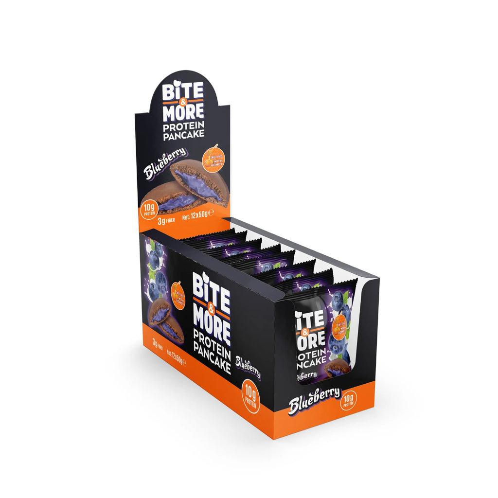 Bite & More Protein Pancake 50g Yaban Mersinli Pankek (12li Kutu)