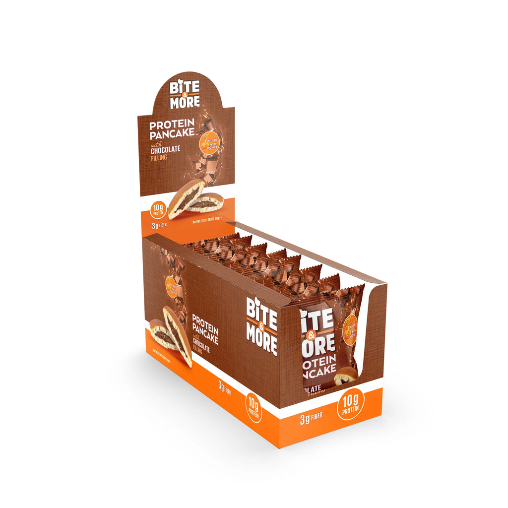 Bite & More Protein Pancake 50g Çikolata Kremalı Pankek (12li Kutu)