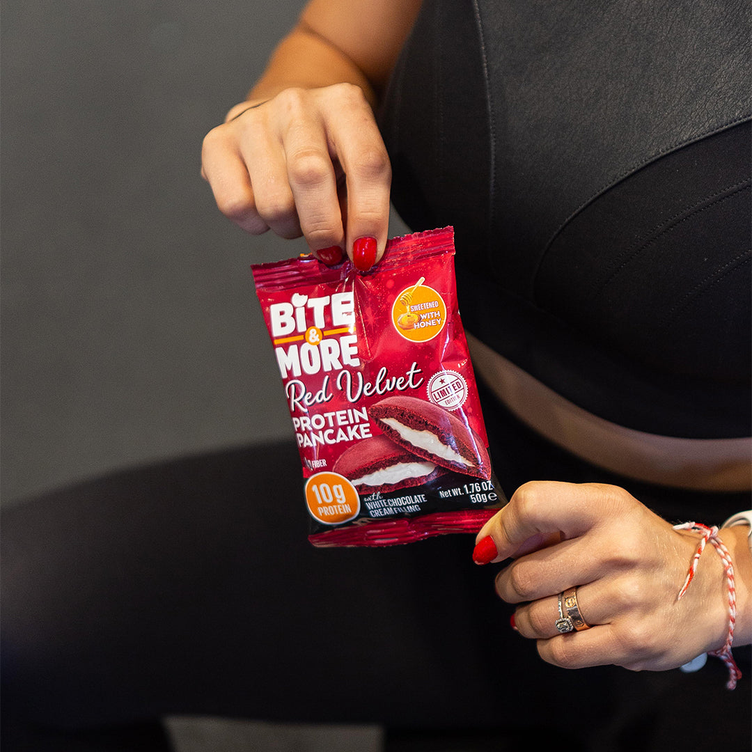 Bite & More Proteinli Pancake 50g Red Velvetli Pankek(Tekli)