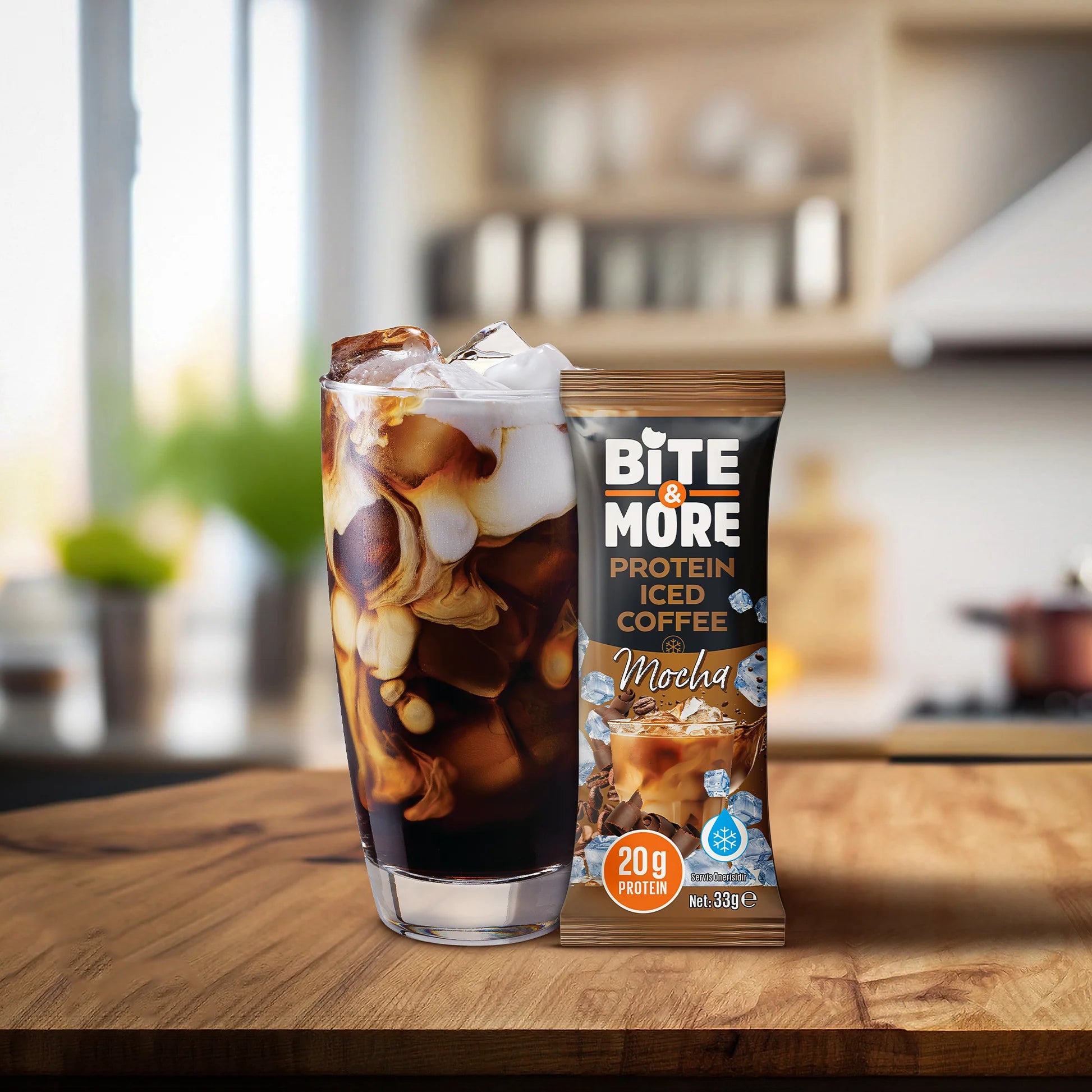 Bite & More Proteinli Soğuk Kahve Mocha 33g (10lu Kutu) Ürün ikincil görseli
