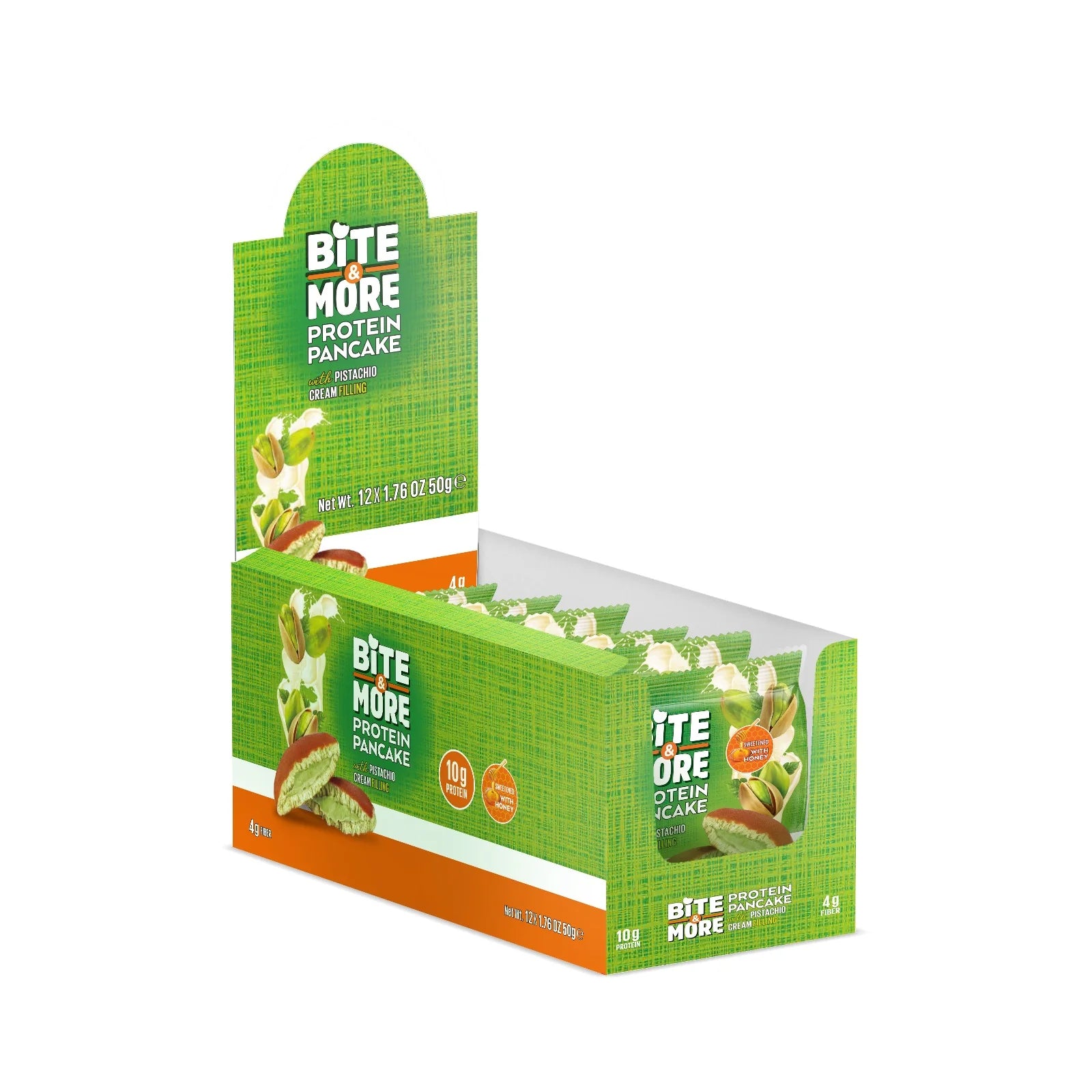 Bite & More Protein Pancake 50g Antep Fıstıklı Pankek (12li Kutu) Ürün ana görseli
