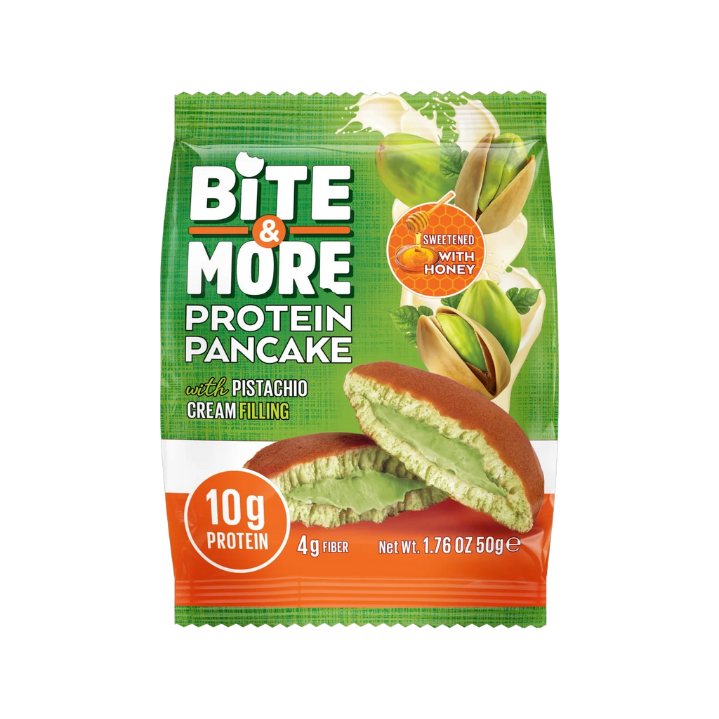 Bite & More Proteinli Pancake 50g Antep Fıstıklı Pankek(Tekli)