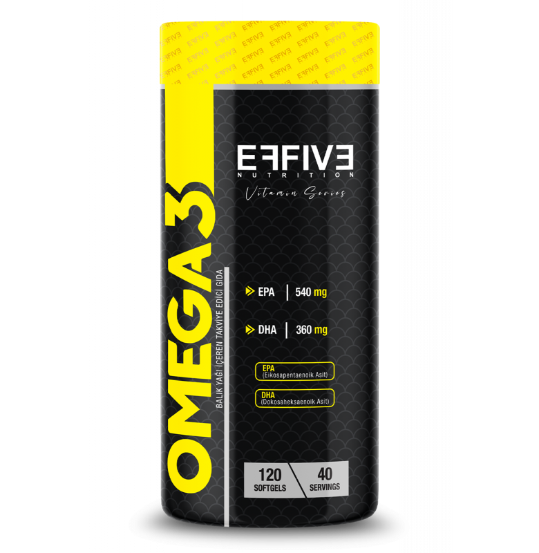 Effive Nutrition Omega 3 Balık Yağı 120 Softjel (EPA DHA)
