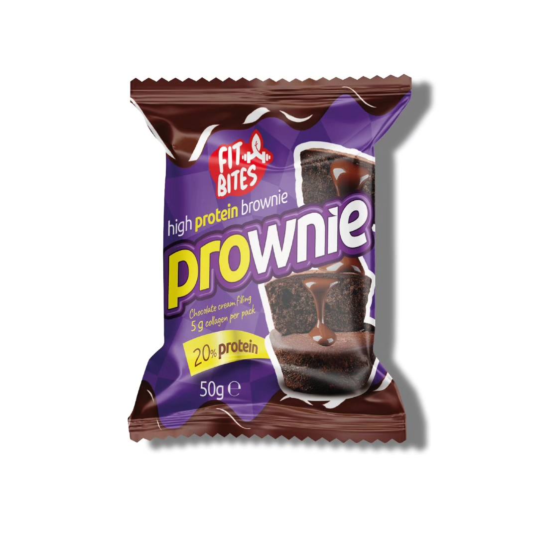 Fit Bites Prownie Yüksek Protein Brownie 50g Çikolata Kremalı (Tekli) Ürün ana görseli