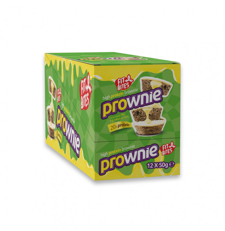 Fit Bites Prownie Yüksek Protein 50g Limon Kremalı Brownie (12li Kutu) Ürün ana görseli