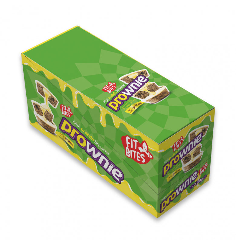 Fit Bites Prownie Yüksek Protein 50g Limon Kremalı Brownie (12li Kutu) Ürün ikincil görseli