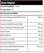 Hardline Burner Yağ Yakıcı Takviyesi 120 Tablet Aromasız