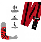 Jofit Elbow Wraps Dirsek Bandajı Kırmızı Siyah