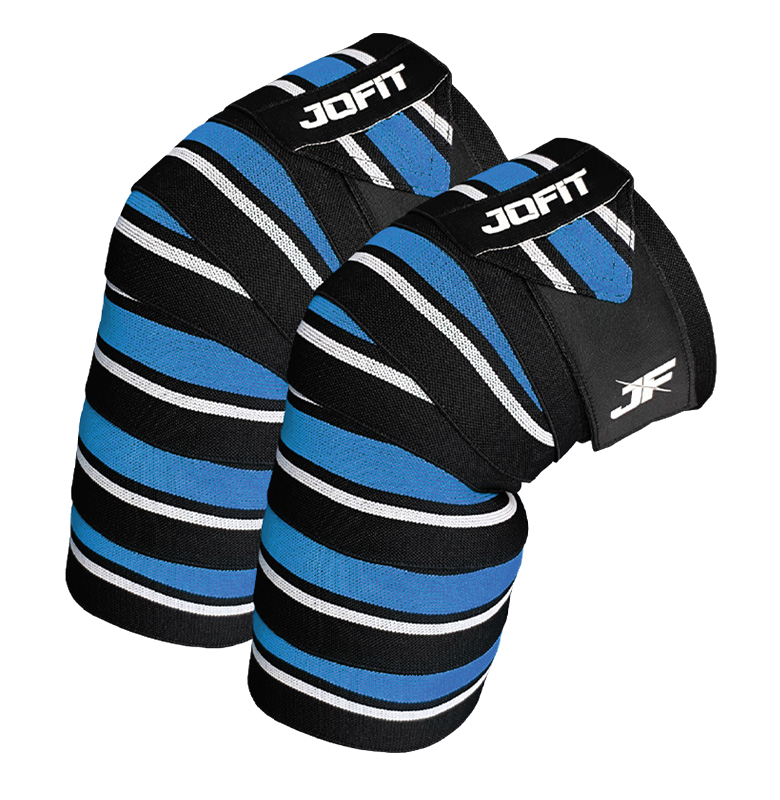 Jofit Knee Wraps Diz Bandajı Siyah Mavi Ürün ana görseli