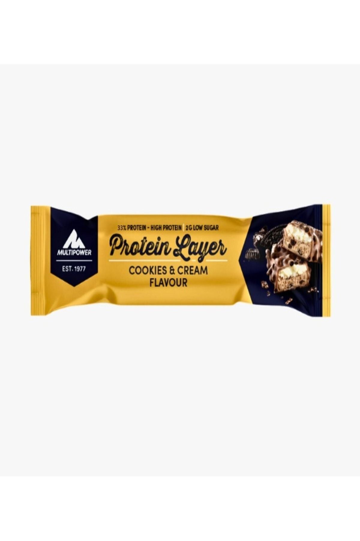 Multipower Protein Layer Protein Bar Kurabiye Kremalı 50g (Tekli) Ürün ana görseli