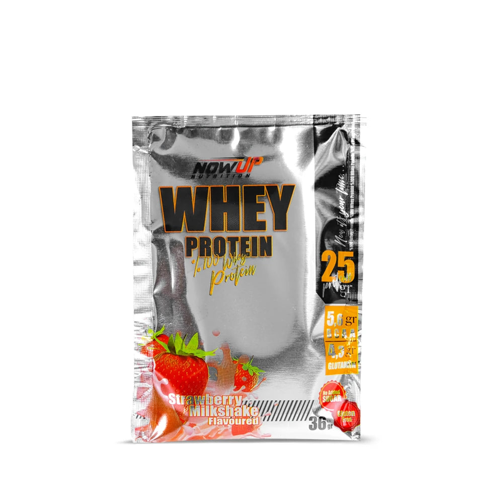 NOWUP NUTRITION %100 Whey Protein Tozu 36g Çilek Şase Ürün ana görseli