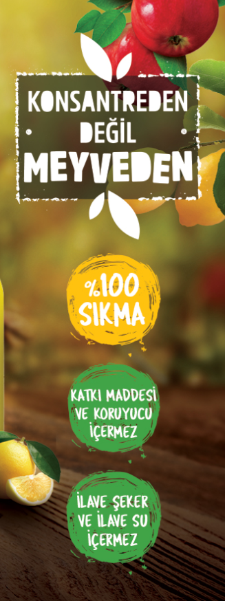 Naren Sıkma Şeftali, Elma ve Kayısı Suyu - 250ml