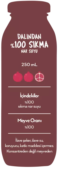 Naren Sıkma %100 Nar Suyu - 250ml Ürün ikincil görseli