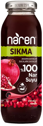Naren Sıkma %100 Nar Suyu - 250ml