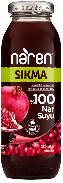 Naren Sıkma %100 Nar Suyu - 250ml Ürün ana görseli