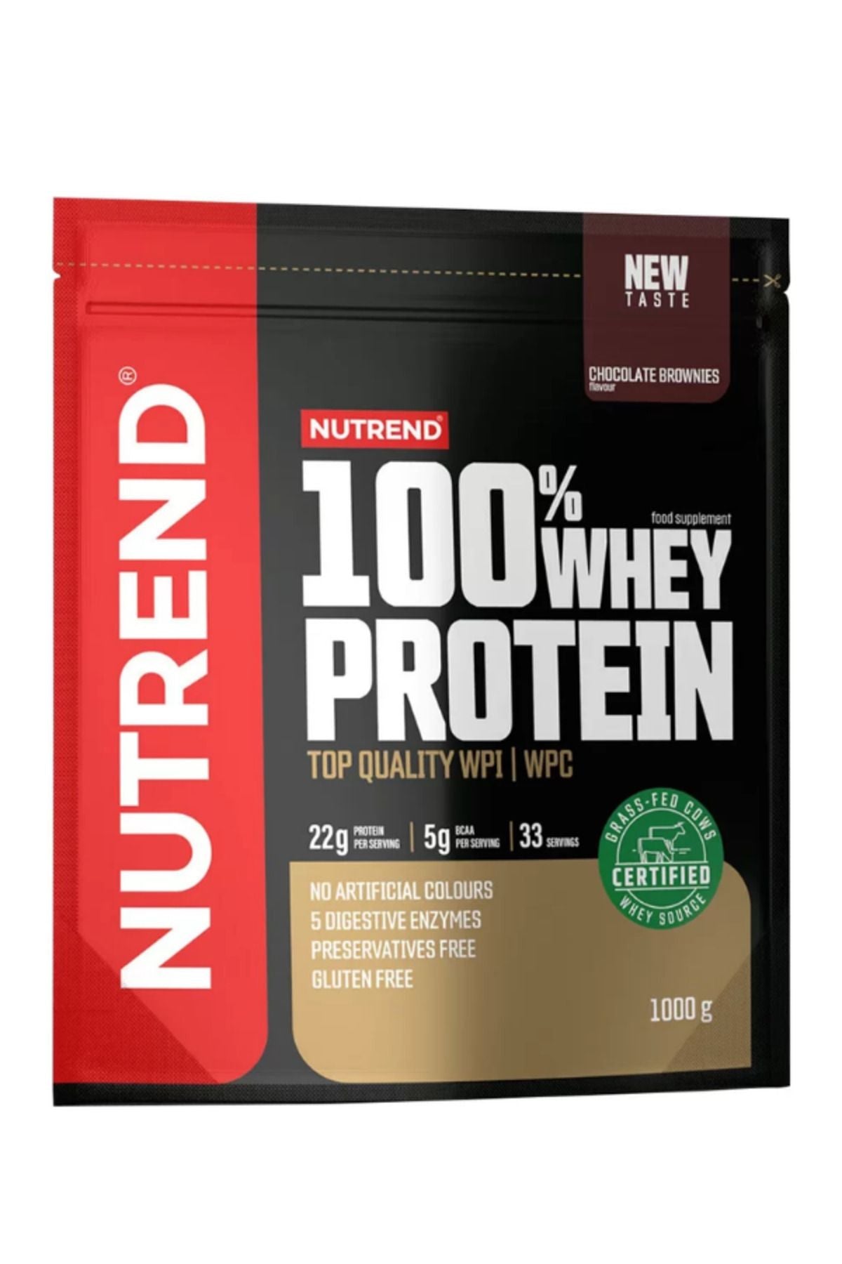 Nutrend Whey Protein 1000g Çikolatalı Brownie Aromalı Protein Tozu