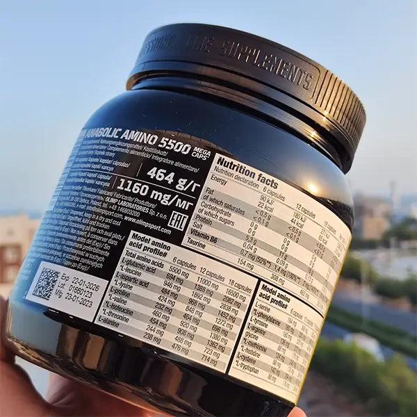 Olimp Amino Mega Caps 5500 - 400 Kapsül Saf Amino Asit Kompleksi Ürün ikincil görseli