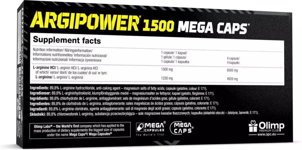 Olimp Argipower MEGA CAPS 120 Kapsül L-Arginine Amino Asit Ürün ikincil görseli