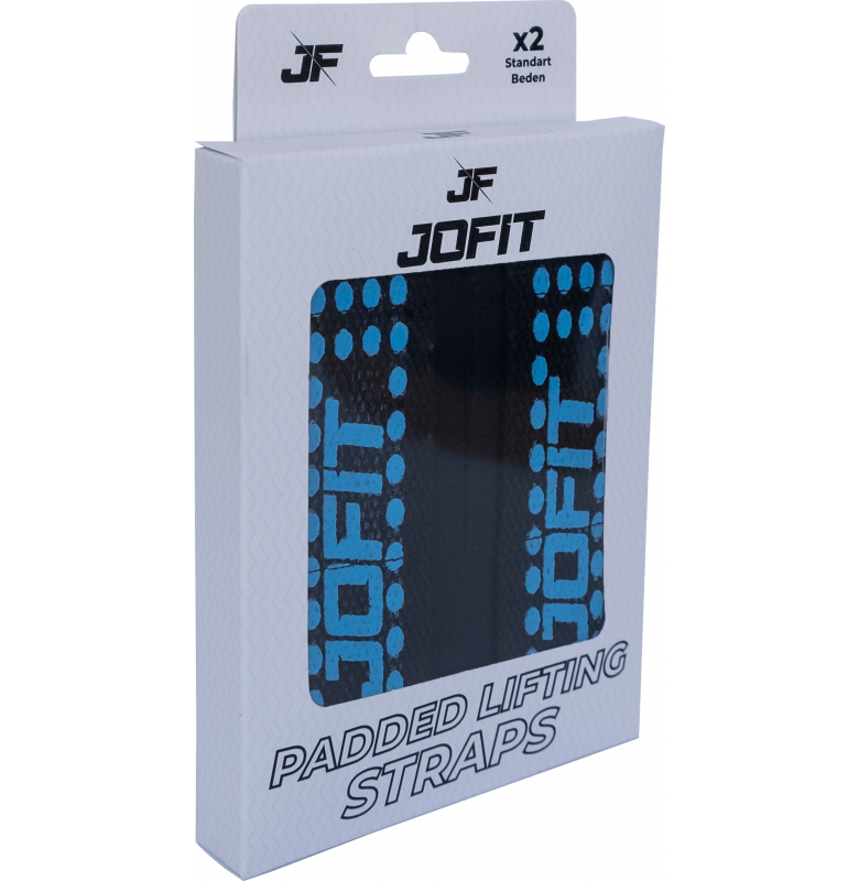 Jofit Padded Straps Destekli Ağırlık Kaldırma Kayışı Siyah Mavi Ürün ikincil görseli