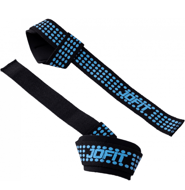 Jofit Padded Straps Destekli Ağırlık Kaldırma Kayışı Siyah Mavi