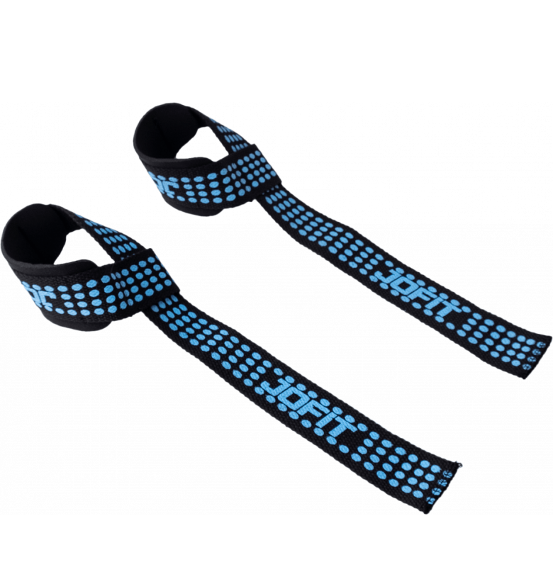 Jofit Padded Straps Destekli Ağırlık Kaldırma Kayışı Siyah Mavi