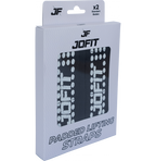 Jofit Padded Straps Destekli Ağırlık Kaldırma Kayışı Siyah Beyaz