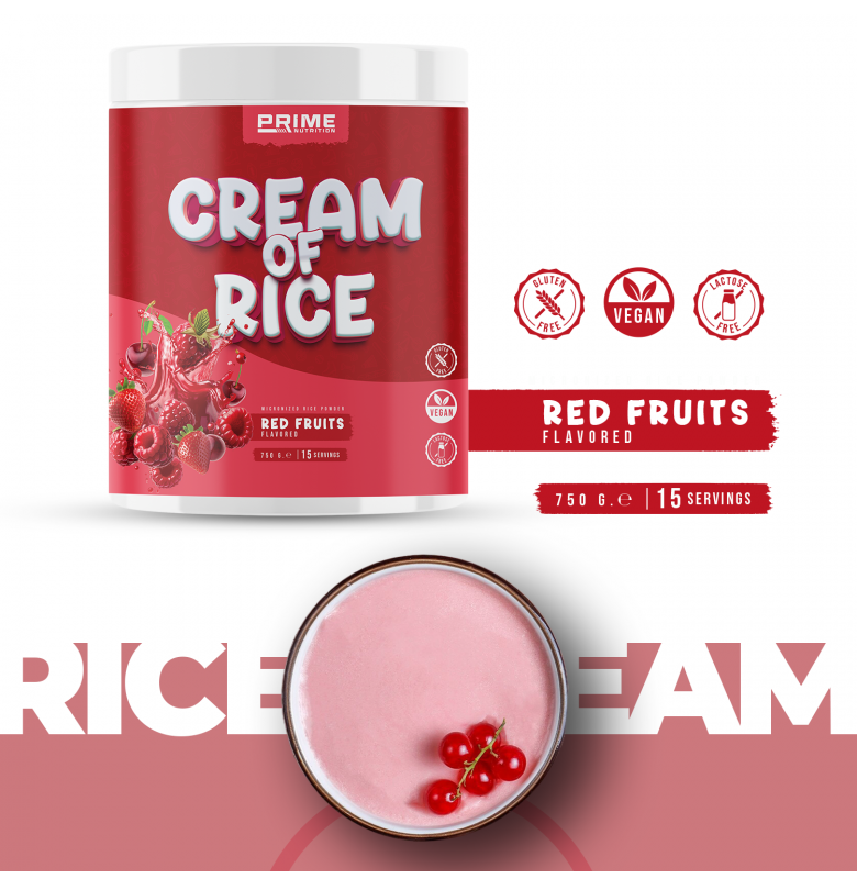 Prime Nutrition Cream of Rice/Pirinç Kreması 750g Kırmızı Meyve Ürün ikincil görseli