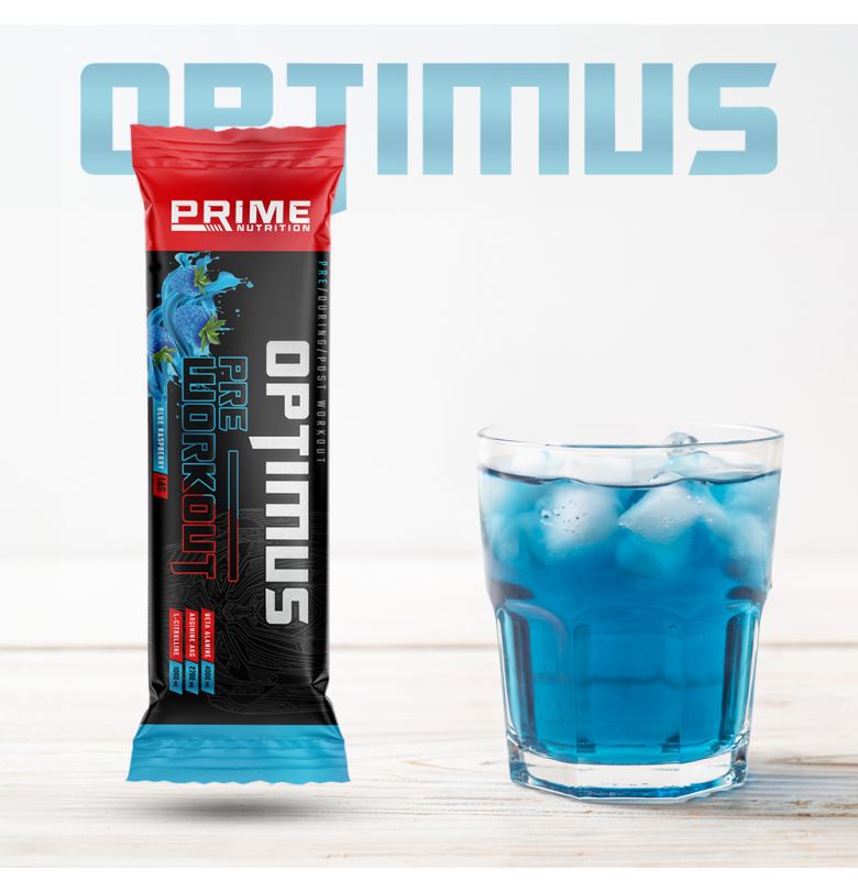 Prime Nutrition Optimus Pre-Workout 14g Toz Şase Ahududu Aromalı Ürün ikincil görseli