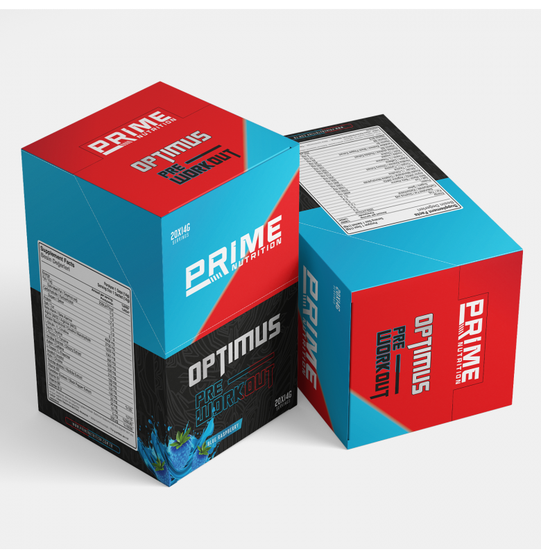Prime Nutrition Optimus Pre-Workout 14g Ahududu Aromalı (24lü Kutu) Ürün ikincil görseli