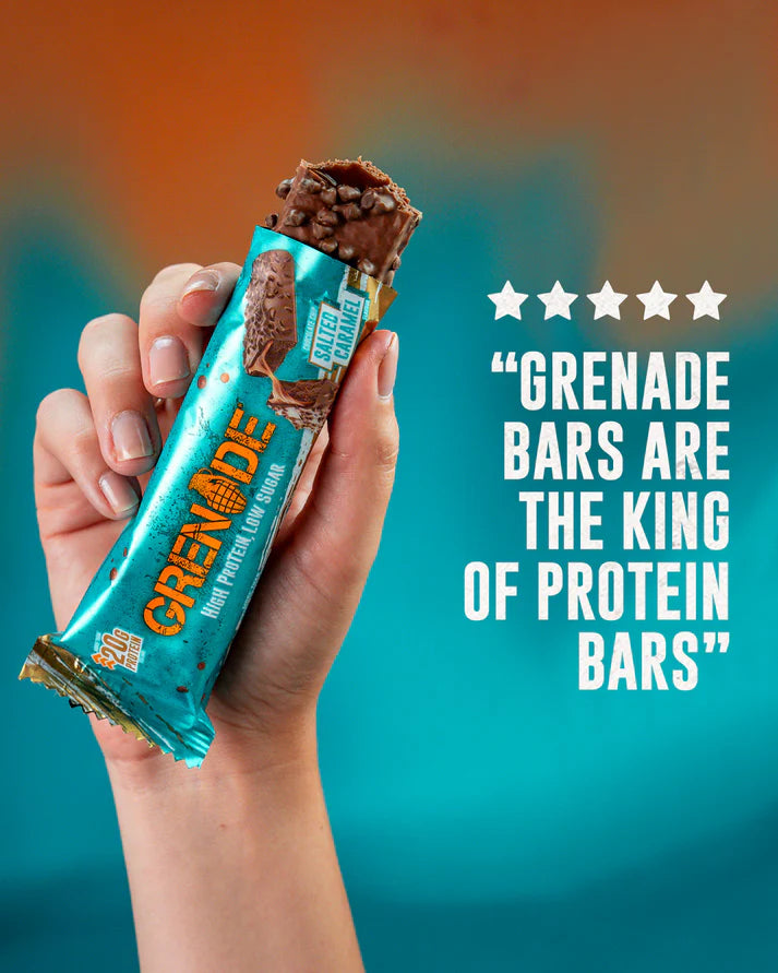 Grenade Salted Caramel Protein Bar (Tekli) Çikolata Parçalı Tuzlu Karamel