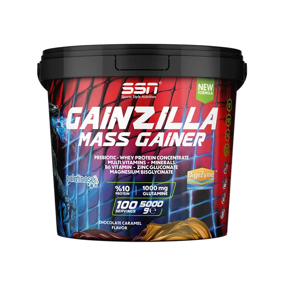 SSN Gainzilla Mass Gainer 5000g Çikolata ve Karamel Aromalı Karbonhidrat Ürün ana görseli