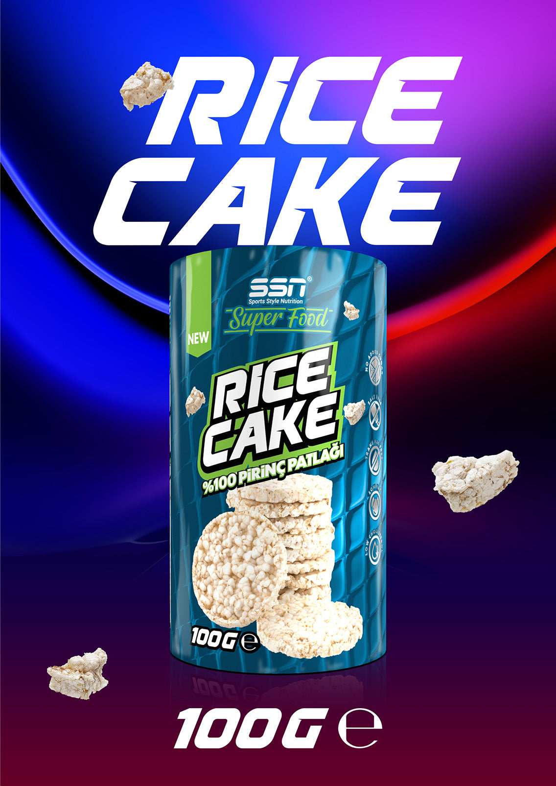 SSN Super Food Rice Cake 100g Pirinç Patlağı Ürün ikincil görseli