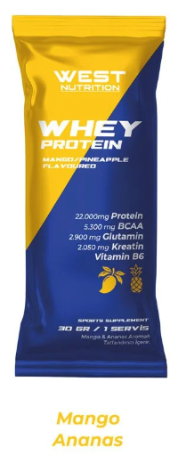 West Whey Protein Mango ve Ananas Aromalı (Tekli)