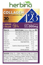 Herbina Tip 1-2-3 Kolajen Karışım Kivi Aromalı Şase (30lu Kutu)