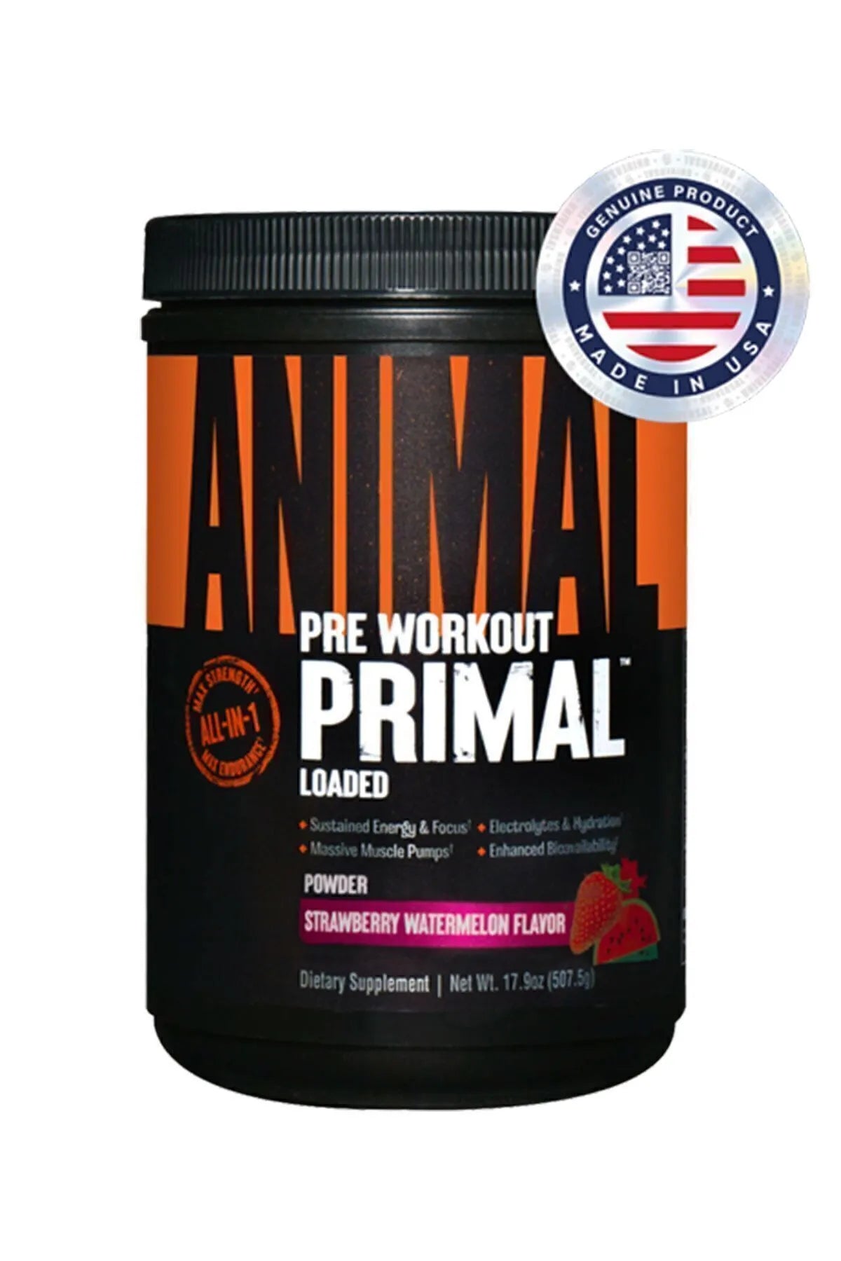 Universal Animal Primal 507g Çilek/Karpuz Aromalı Toz Pre-Workout Ürün ana görseli