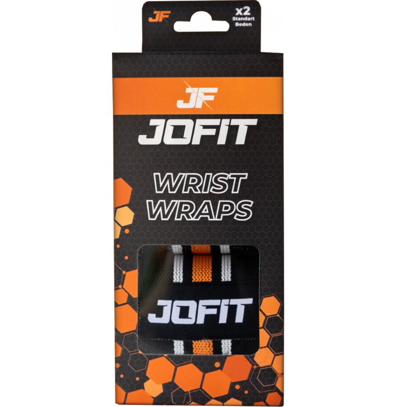 Jofit Wrist Wraps Bilek Desteği Siyah Turuncu Ürün ana görseli