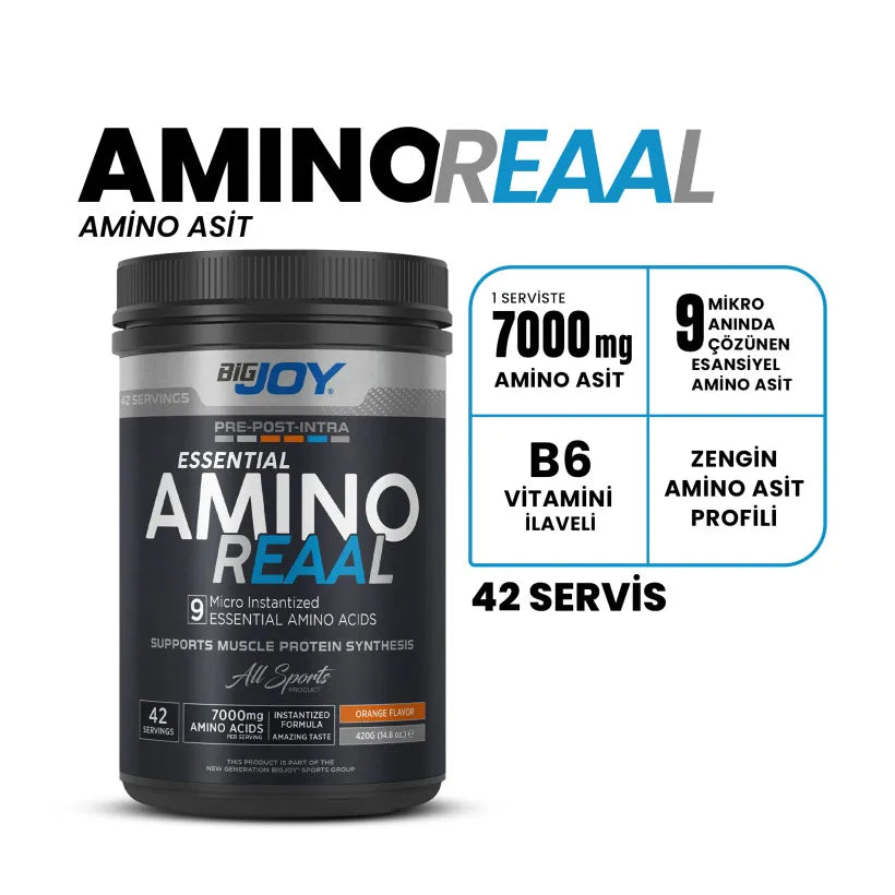 Bigjoy Amino REAAL 420g Portakal Aromalı Esansiyal Amino Asitler Ürün ikincil görseli