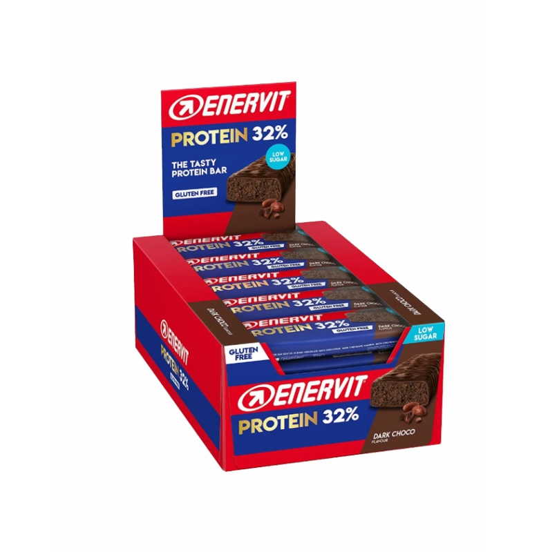 Enervit Low Sugar Bitter Çikolatalı Protein Bar 25'li Kutu Ürün ana görseli