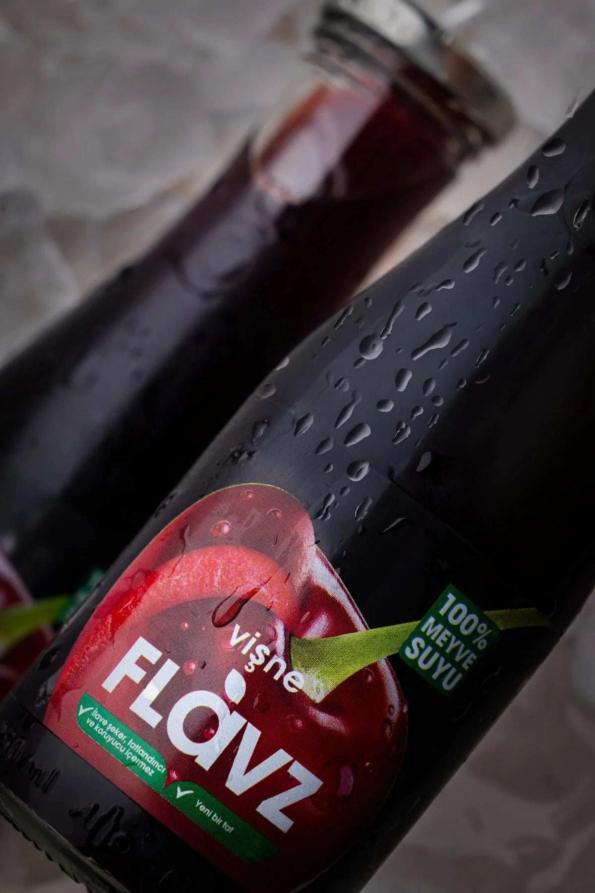 Flavz %100 Doğal Vişne Meyve Suyu - 250 ml Cam Şişe Ürün ikincil görseli